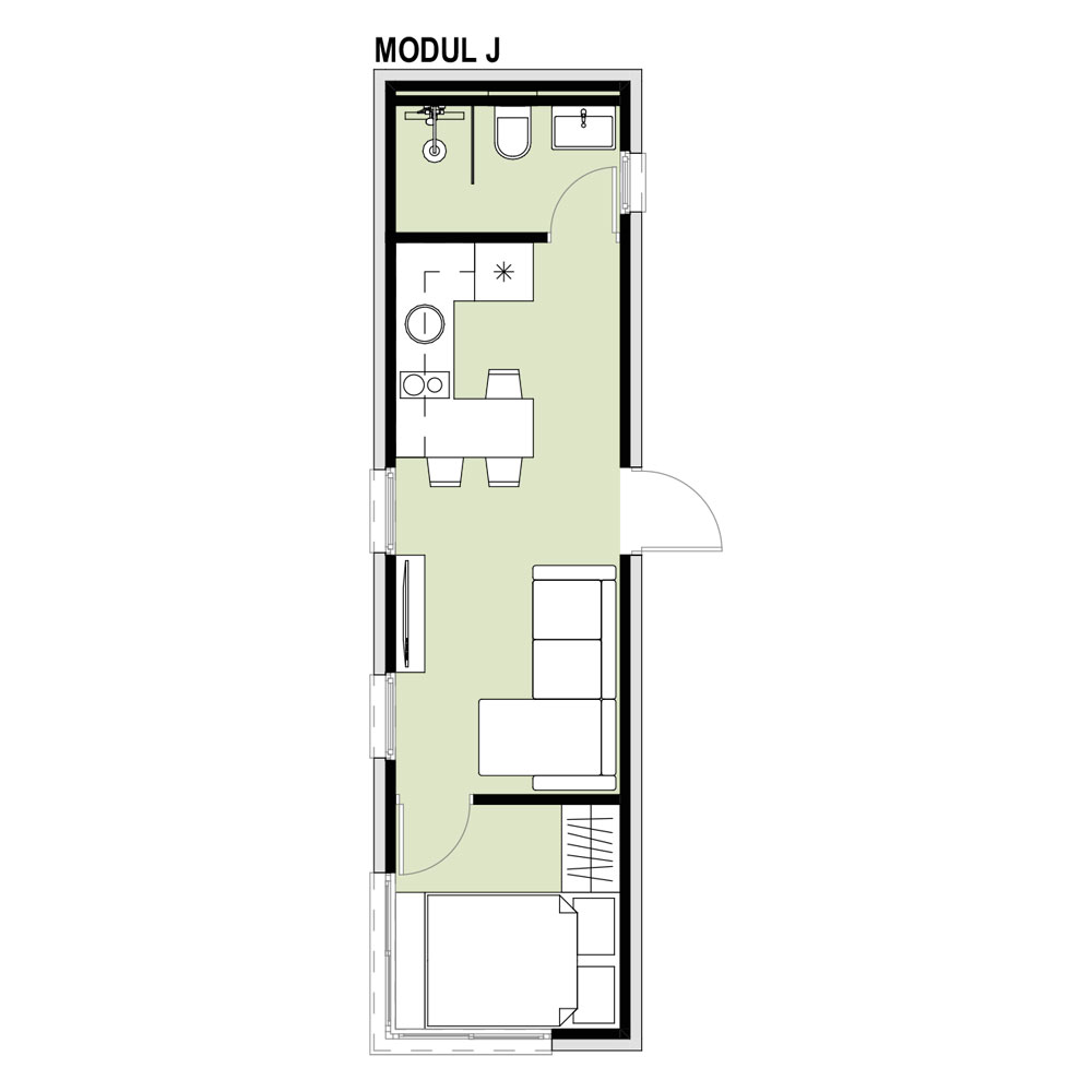 Mobile modular house F